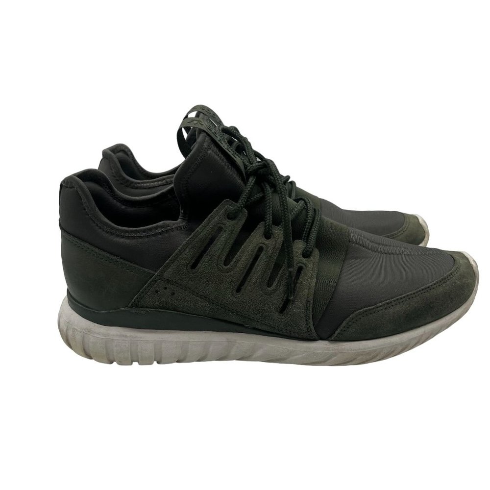 Adidas Tubular Radial Sneakers Mens 12 Shoes AQ6724 Running Shadow Green Cushion